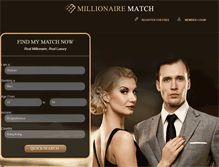 Tablet Screenshot of millionairematch.net